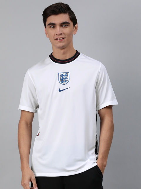 

Nike Men White Printed Round Neck Dri-FIT ENT BRT STAD JSY HM Football T-shirt