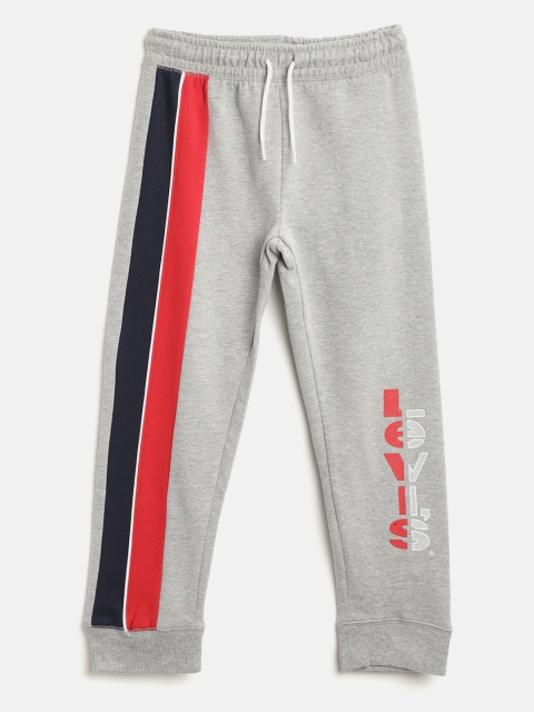 

Levis Boys Grey Melange & Red Striped Joggers