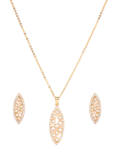 

DIVA WALK EXCLUSIVE Gold-Plated Stone-Studded JewDIVA WALK EXCLUSIVEry Set