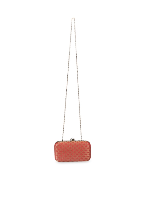 

Khadims Red Embroidered Clutch