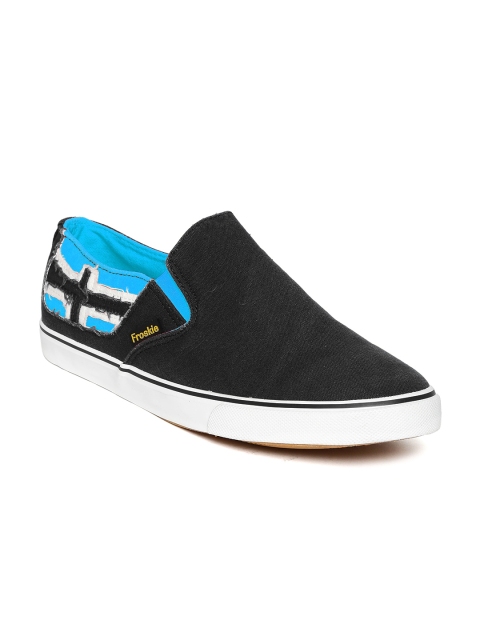 

Froskie Men Black Slip-Ons