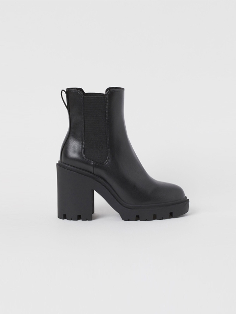 

H&M Women Black Warm-Lined Boots