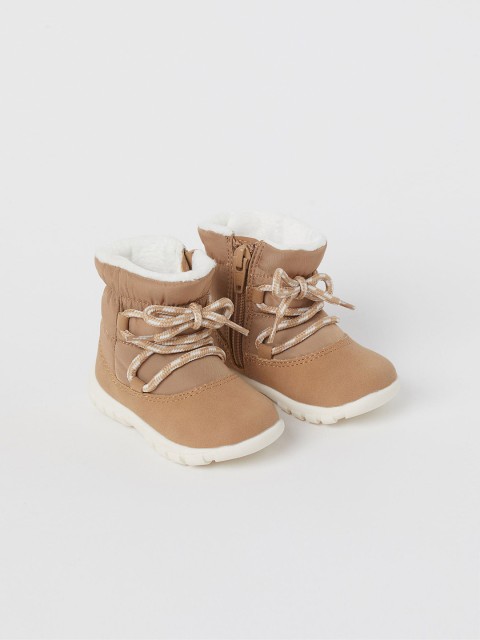 

H&M Girls Beige Warm-Lined Boots