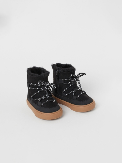 

H&M Girls Black Warm-Lined Boots