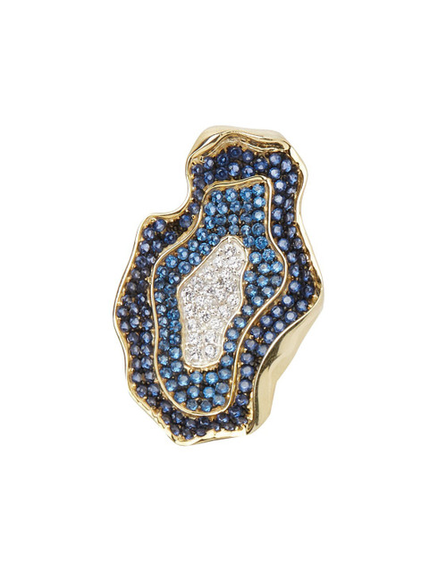 

shaze Women Gold-Toned CZ-Studded Finger Ring