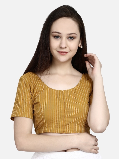 

Molcha Women Yellow Printed Readymade Blouse