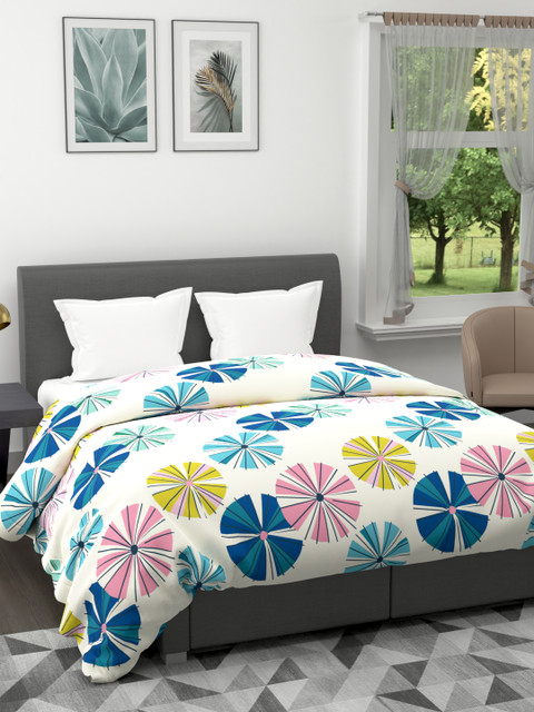 

BIANCA Multicoloured Abstract AC Room 120 GSM Double Bed Comforter, Multi