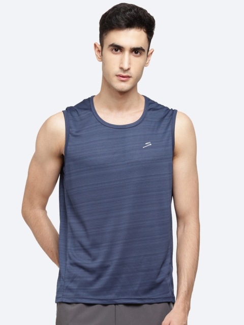 

SG Men Navy Blue Solid Round Neck T-shirt
