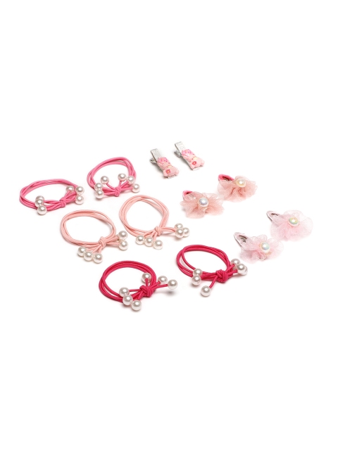 

LAIDA Girls Set of 9 Clips and Hairbands, Multi