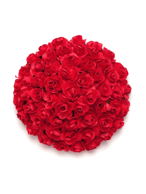 

LAIDA Red Embellished Hair Bun Cover