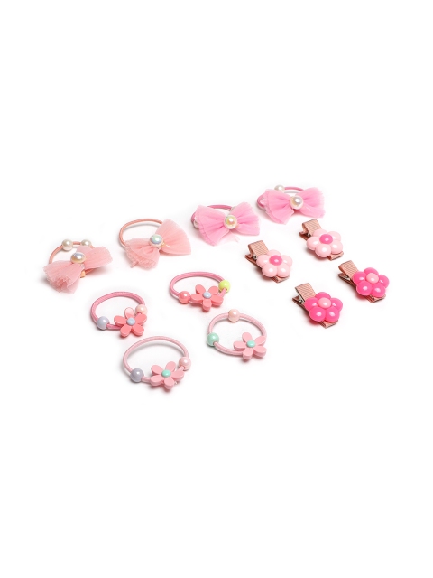 

LAIDA Girls Set of 6 Pink Alligator Clips and Hairbands
