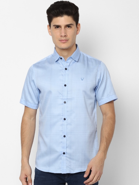 

Allen Solly Men Blue Slim Fit Checked Casual Shirt