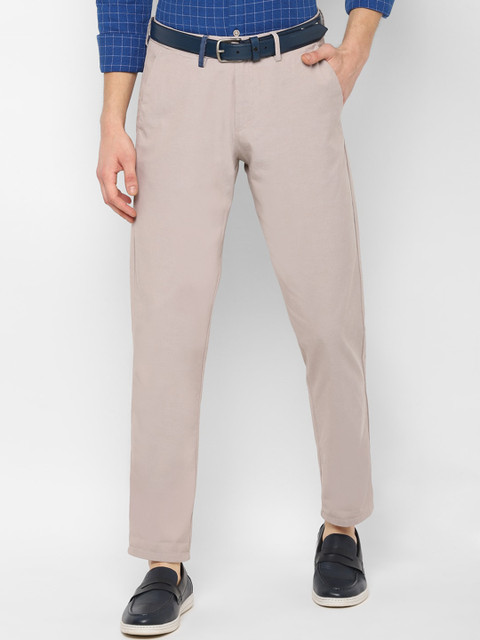 

Allen Solly Men Beige Slim Fit Solid Chinos
