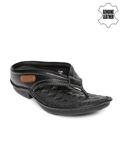 

Lee Cooper Men Black Genuine Leather Sandals