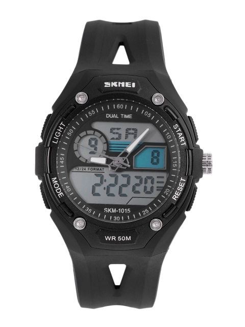 

Skmei Men Black Analogue and Digital Watch 1015