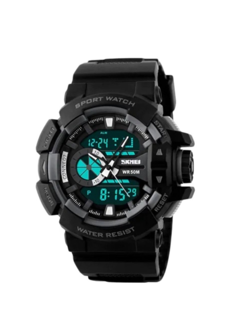 

Skmei Men Black Analogue and Digital Watch 1117