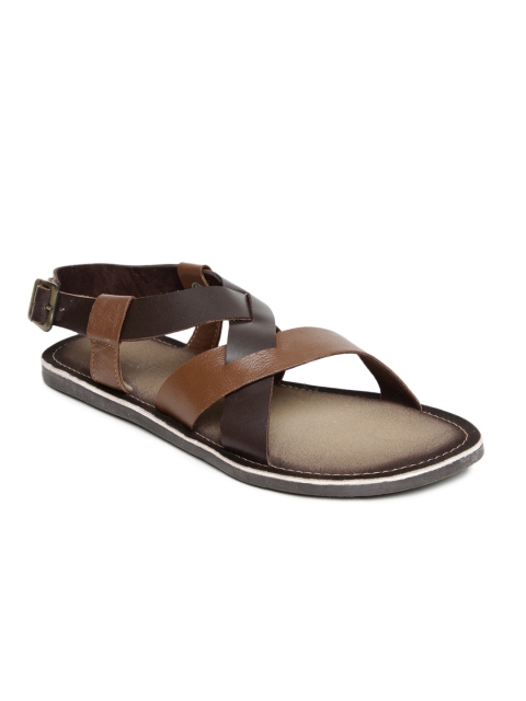 

Tortoise Men Brown Leather Sandals