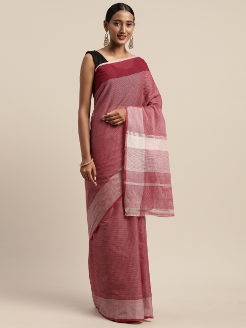 

APCO Maroon Solid Pure Cotton Sustainable Saree