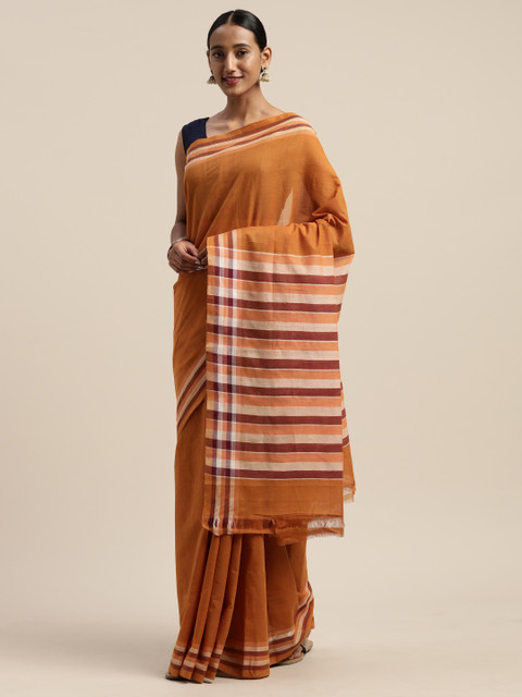 

APCO Mustard Yellow Solid Pure Cotton Sustainable Saree