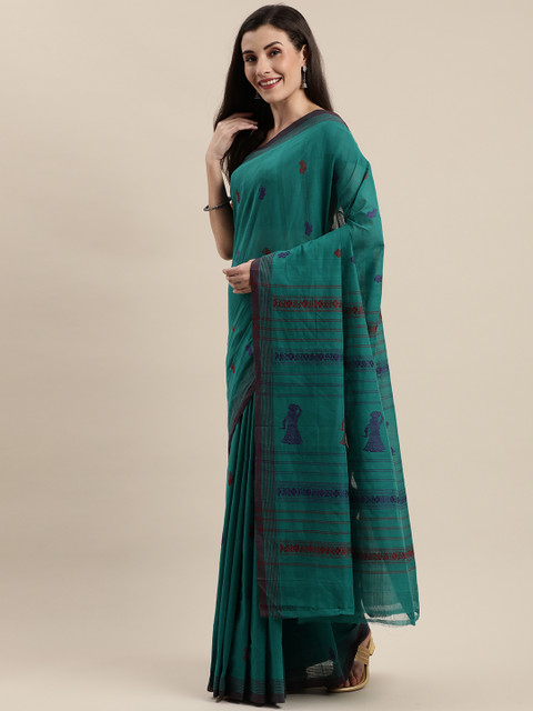 

APCO Green Woven Design Pure Cotton Sustainable Saree