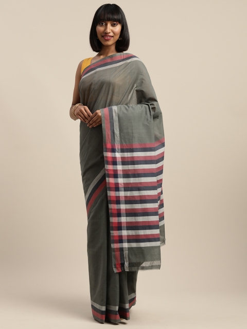 

APCO Grey Pure Cotton Solid Narayan Peth Sustainable Saree