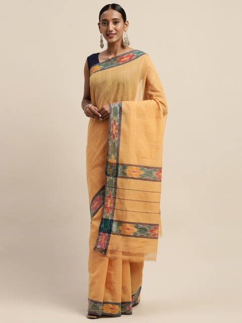 

APCO Camel Brown Solid Pure Cotton Sustainable Saree