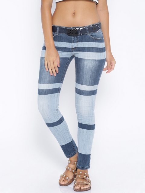 

Deal Jeans Blue Striped Slim Fit Jeans