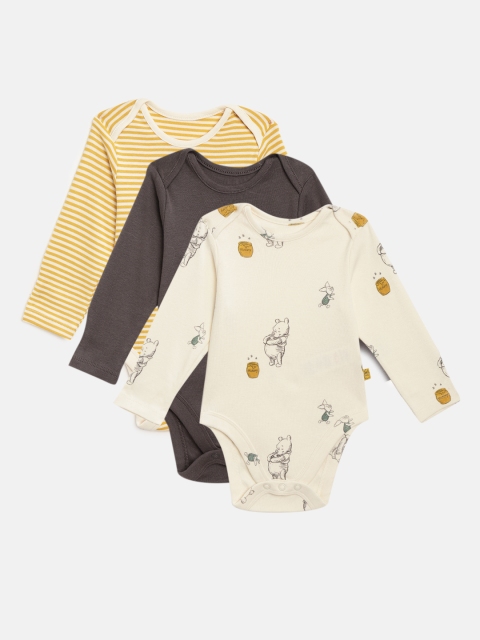 

Marks & Spencer Girls Pack of 3 Bodysuits, Grey