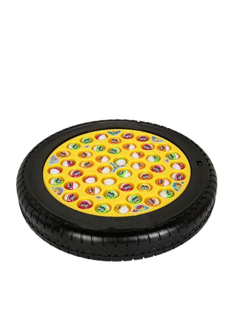 

Webby Kids Yellow & Black Musical Rotating Tyre Fishing Game Toy with 45 Fishes