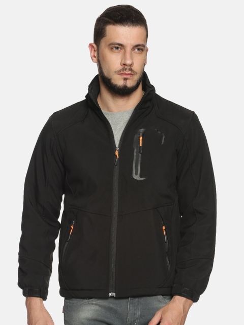 

SHOWOFF Men Black Solid Bomber