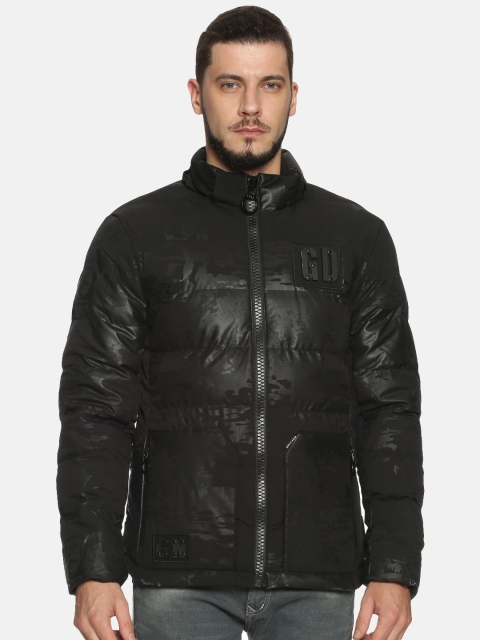 

SHOWOFF Men Black Solid Puffer Jacket