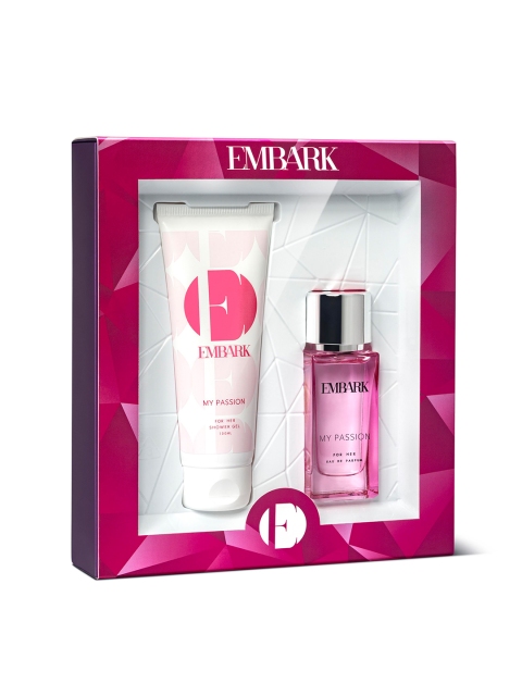 

EMBARK Women My Passion EDP & Shower Gel Set - 130 ml, Pink