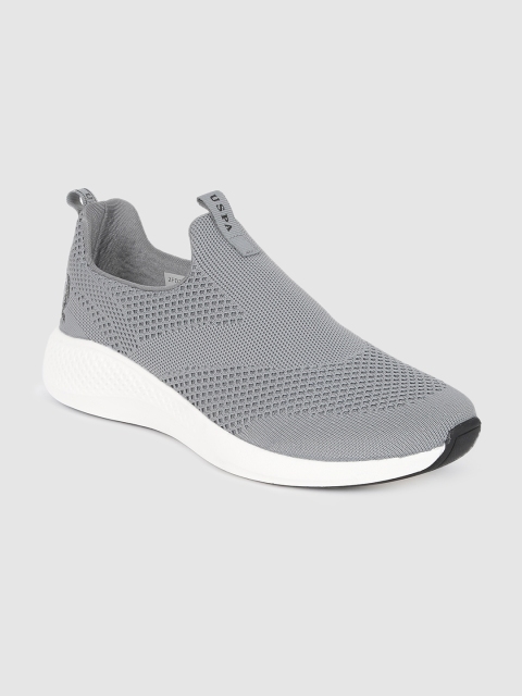 

U.S. Polo Assn. Men Grey BRONEL Woven Design Sneakers