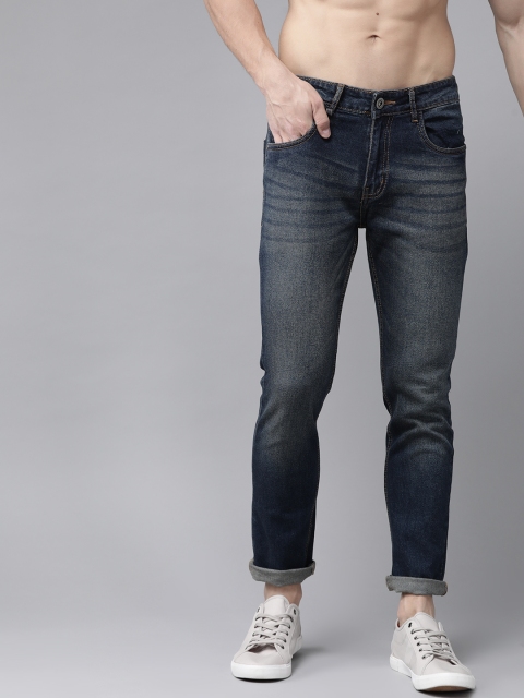 

The Roadster Lifestyle Co Men Navy Blue Skinny Fit Mid-Rise Clean Look Stretchable Jeans