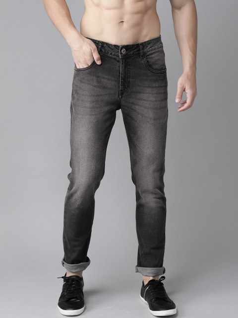 

Roadster Men Charcoal Grey Skinny Fit Mid-Rise Clean Look Stretchable Jeans