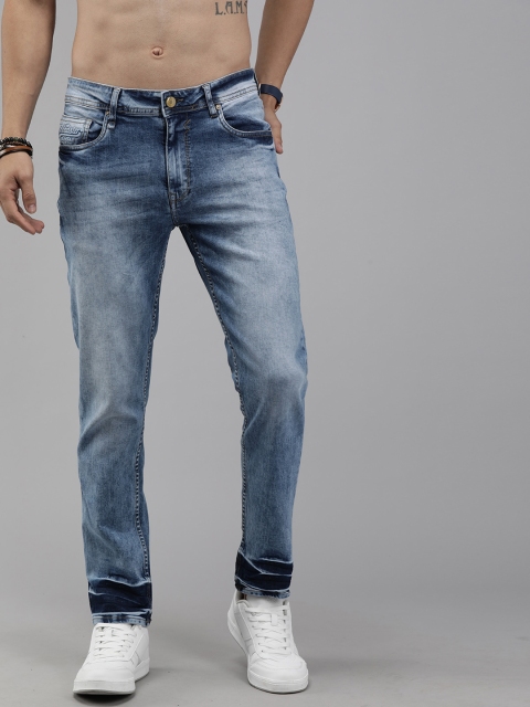 

Roadster Men Blue Slim Tapered Fit Mid-Rise Clean Look Stretchable Jeans