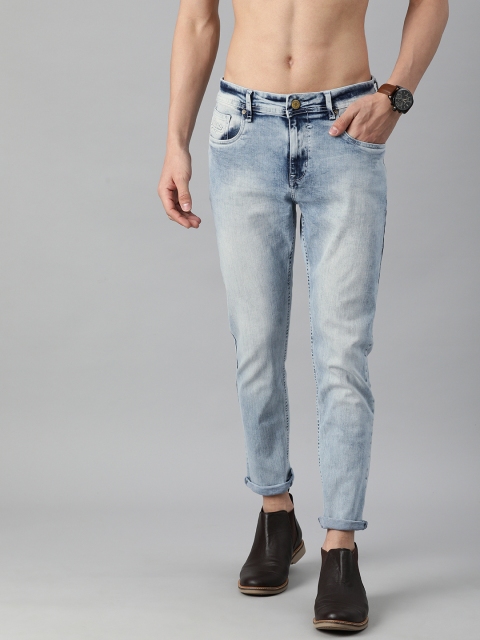 

The Roadster Lifestyle Co Men Blue Slim Tapered Fit Light Fade Stretchable Jeans