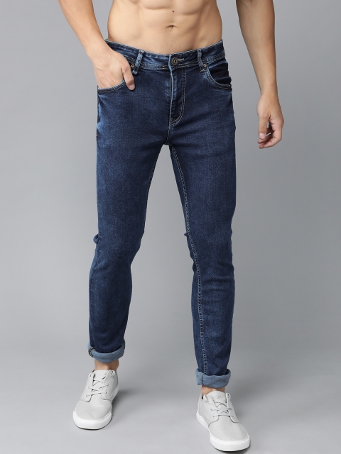 

Roadster Men Navy Blue Skinny Fit Mid-Rise Clean Look Stretchable Jeans