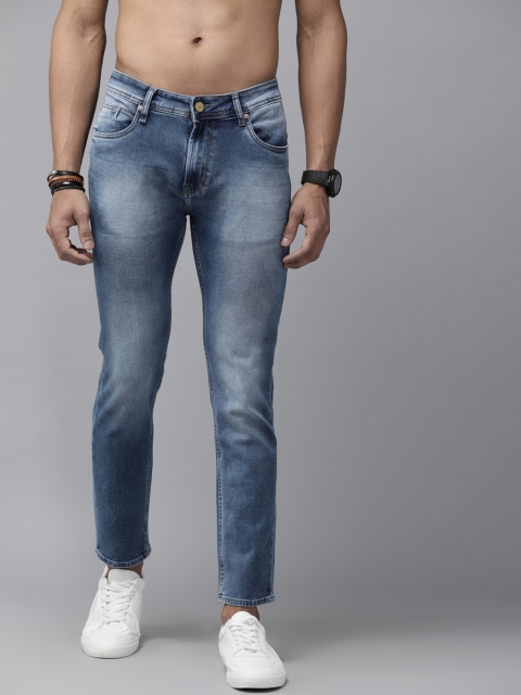 

The Roadster Lifestyle Co Men Blue Skinny Fit Mid-Rise Clean Look Stretchable Jeans