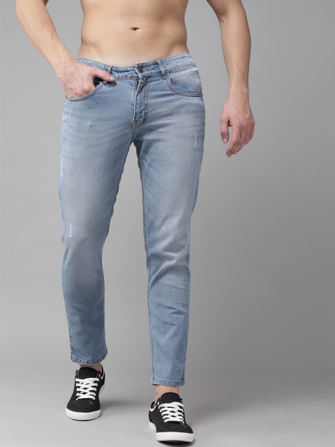 

The Roadster Lifestyle Co Men Blue Skinny Fit Mid-Rise Mildly Distressed Stretchable Jeans