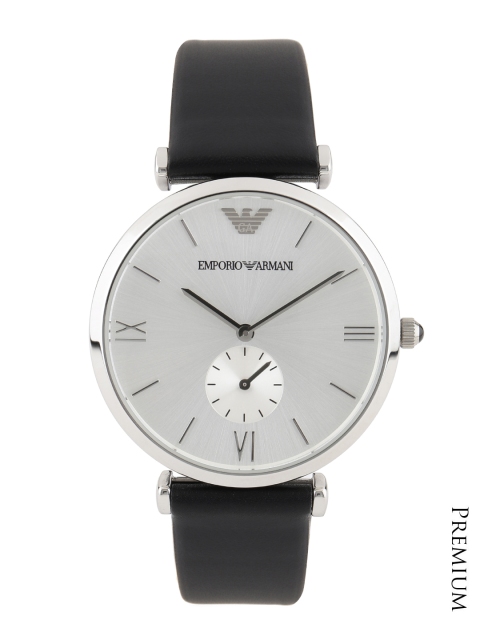 

Emporio Armani GIANNI T-B Unisex Silver Analogue Watch AR1674