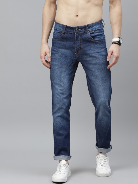 

The Roadster Lifestyle Co Men Navy Blue Skinny Fit Light Fade Stretchable Jeans