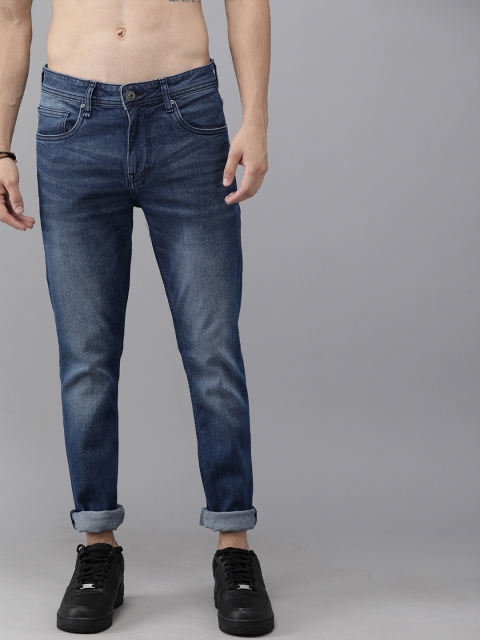 

The Roadster Lifestyle Co Men Blue Skinny Fit Mid-Rise Clean Look Stretchable Jeans