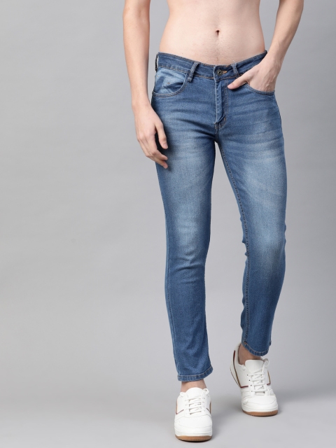 

The Roadster Lifestyle Co Men Blue Skinny Fit Heavy Fade Stretchable Jeans