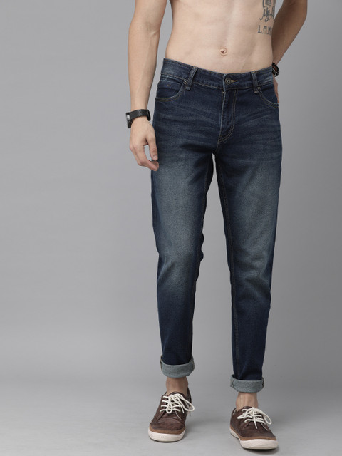 

The Roadster Lifestyle Co Men Blue Slim Tapered Fit Mid-Rise Clean Look Jeans