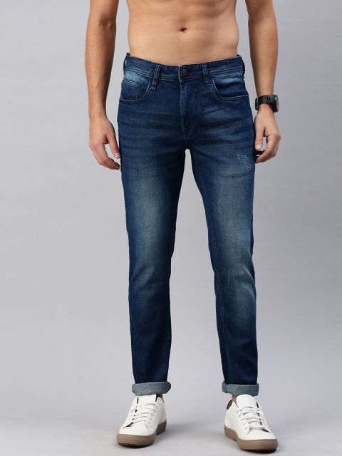 

The Roadster Lifestyle Co Men Blue Skinny Fit Mid-Rise Clean Look Jeans