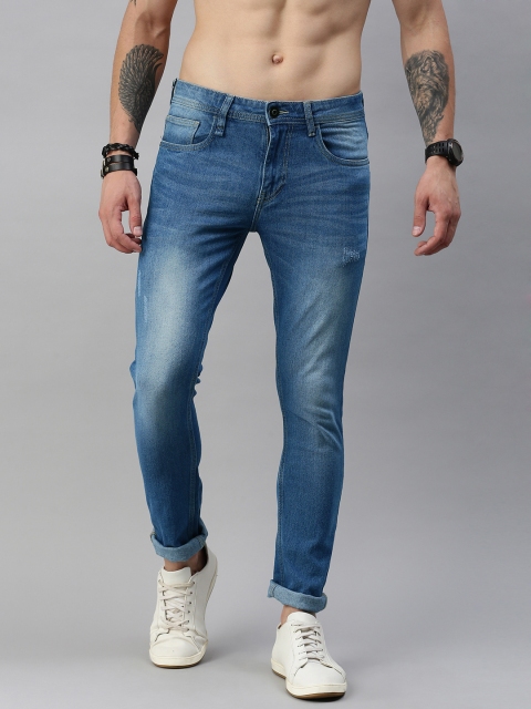 

Roadster Men Blue Slim Fit Mid-Rise Mildly Distressed Stretchable Jeans