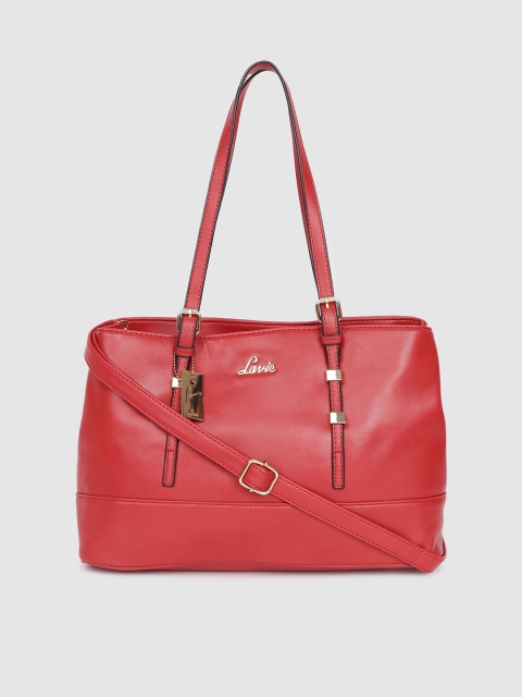 

Lavie Red Solid Shoulder Bag