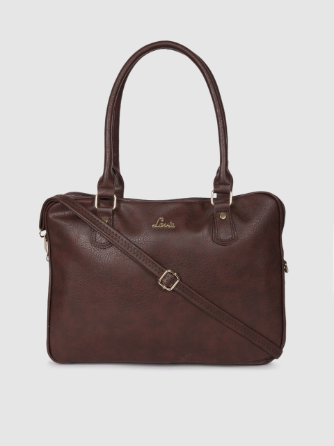 

Lavie Women Maroon Solid WIKI Laptop Bag
