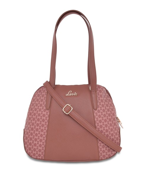 

Lavie Tan Brown & Pink Printed Shoulder Bag